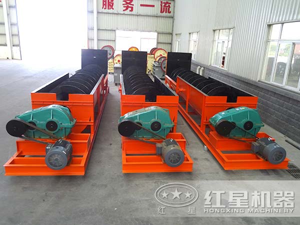 不同角度下的單螺旋洗砂機 不同角度下的單螺旋洗砂機