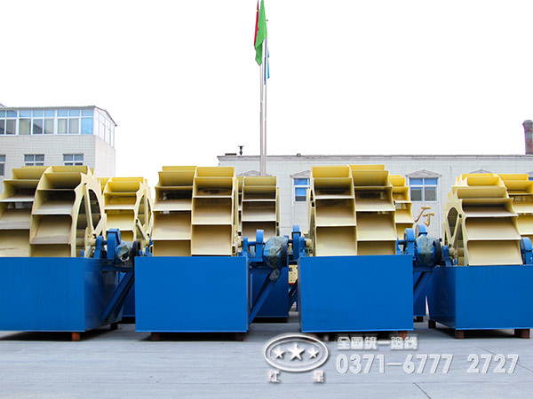 不同類型的洗砂機特點、型號和技術參數