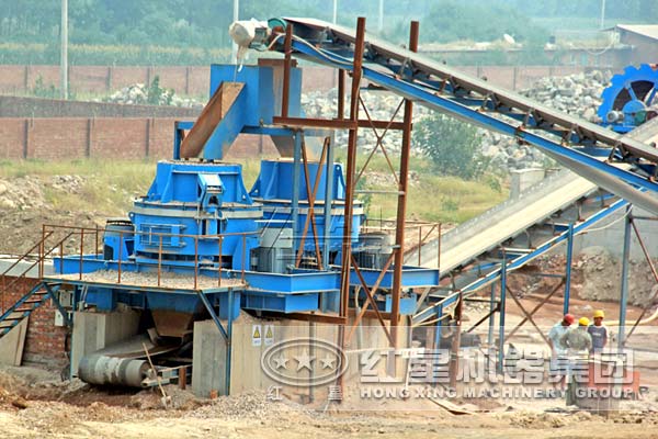 碎石場生產線現場示意圖 碎石場生產線現場示意圖