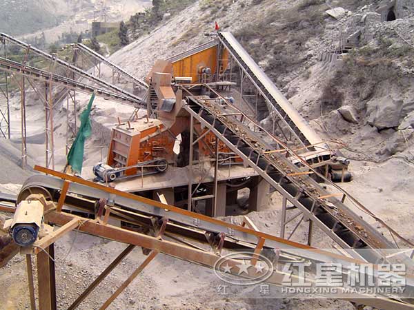石料生產線現場示意圖