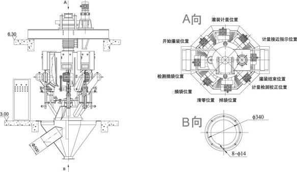 組合式選粉機結構圖 組合式選粉機結構圖