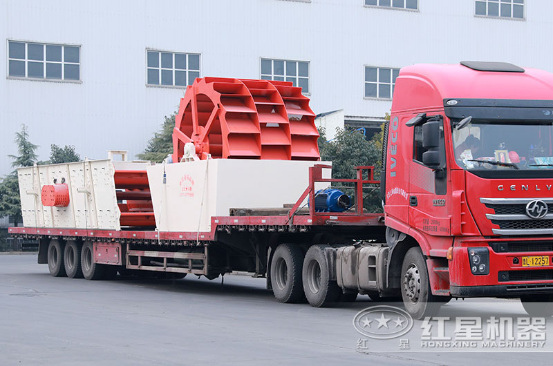 一天能洗3000噸的洗砂機正常發貨