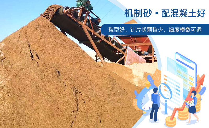 機制砂和河沙哪個配混凝土好？成套制砂設備多少錢？