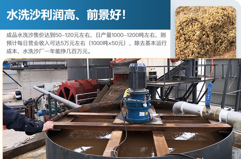 水洗砂的原料是什么？水洗沙一年能掙多少錢？