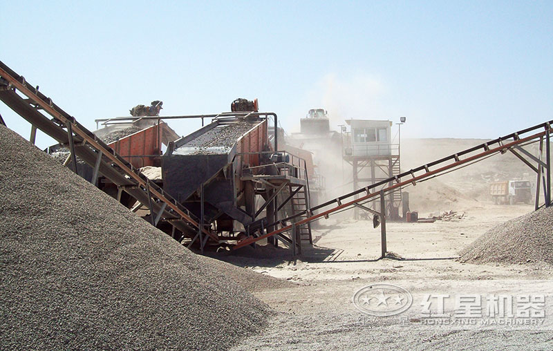 生產沙子現場 生產沙子現場
