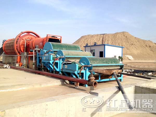 鐵沙磁選設備投產現場 鐵沙磁選設備投產現場