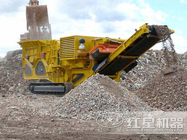 建筑垃圾破碎現場 建筑垃圾破碎現場