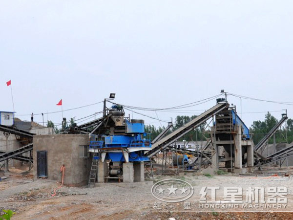 砂石生產線投產現場