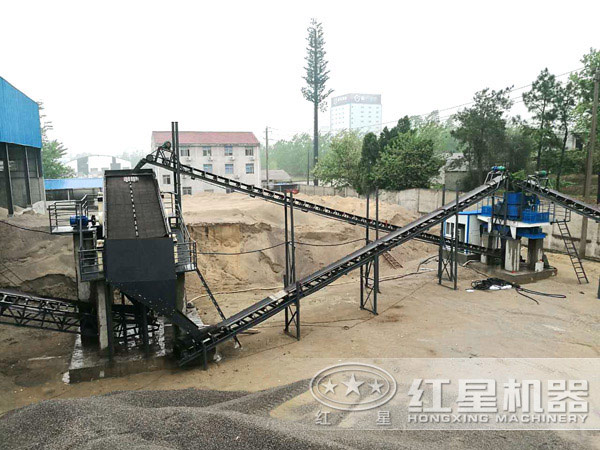 石英砂生產線制砂客戶現場 石英砂生產線制砂客戶現場