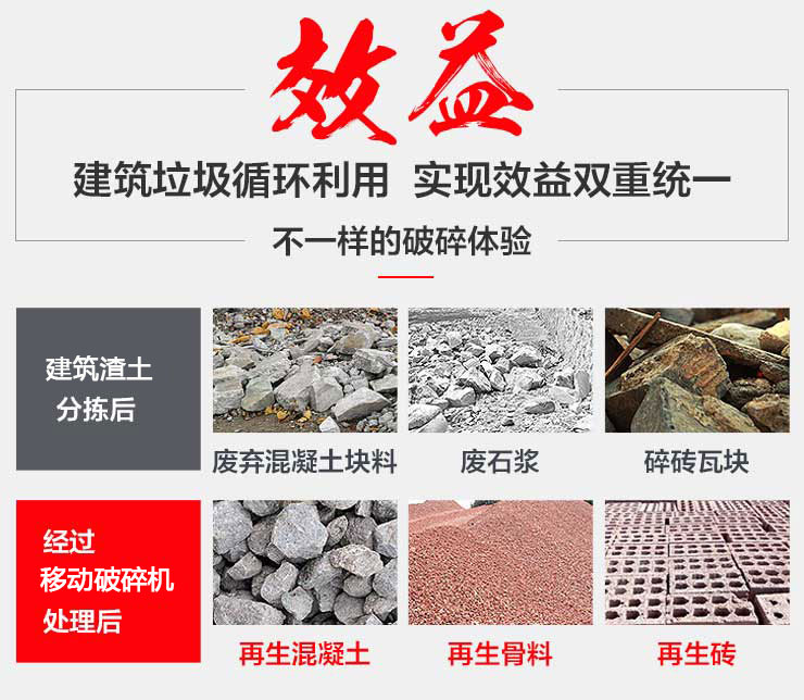 移動破碎機在建筑渣土中的應用 移動破碎機在建筑渣土中的應用