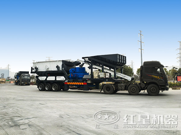 紅星柴油移動打沙機發貨現場 紅星柴油移動打沙機發貨現場