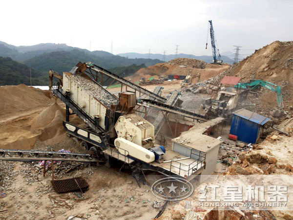 移動式建筑垃圾處理設備作業客戶現場 移動式建筑垃圾處理設備作業客戶現場