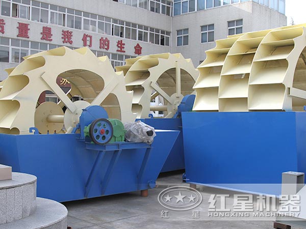 多種類型下的輪斗式洗砂機 多種類型下的輪斗式洗砂機