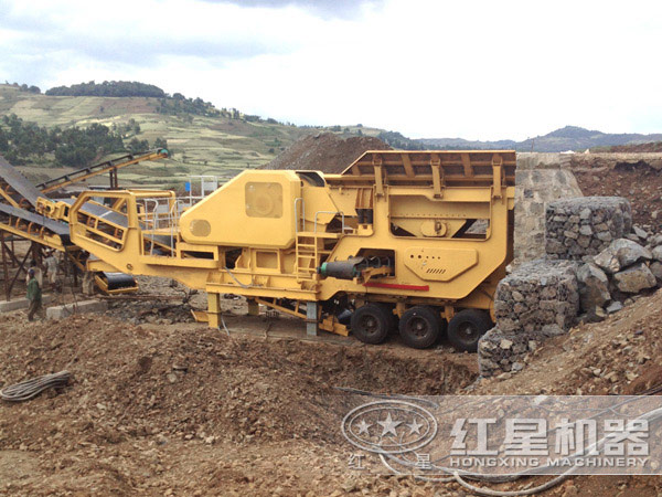 流動石子機作業客戶現場 流動石子機作業客戶現場