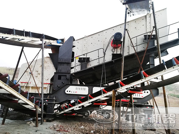 湖南移動石子破碎站破碎現場 湖南移動石子破碎站破碎現場