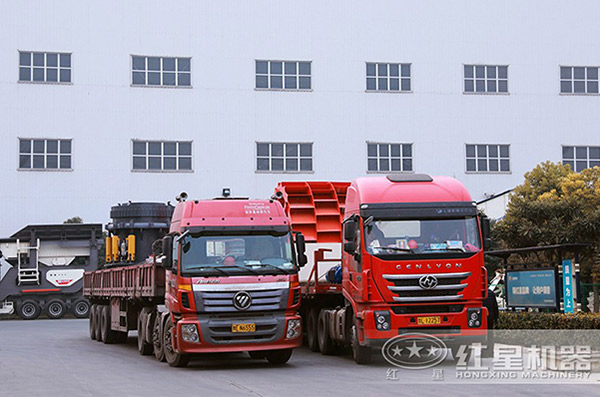 紅星打石機即將發往生產05石子的場地 紅星打石機即將發往生產05石子的場地