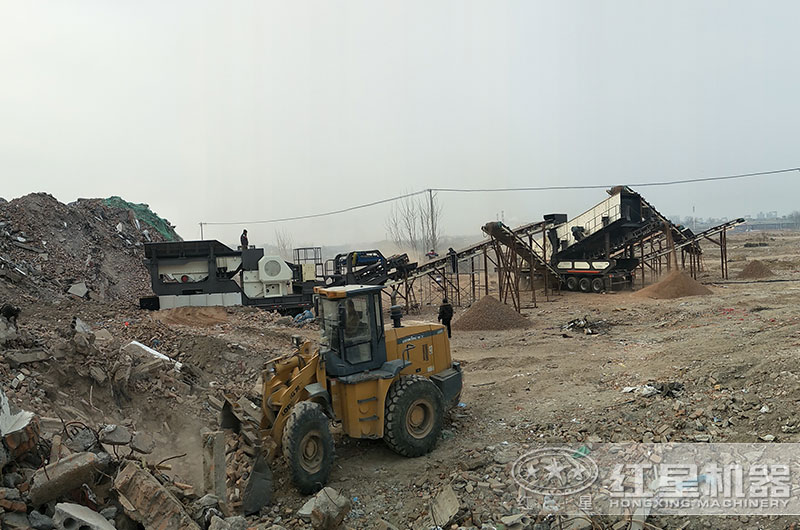 移動碎沙機作業客戶現場 移動碎沙機作業客戶現場