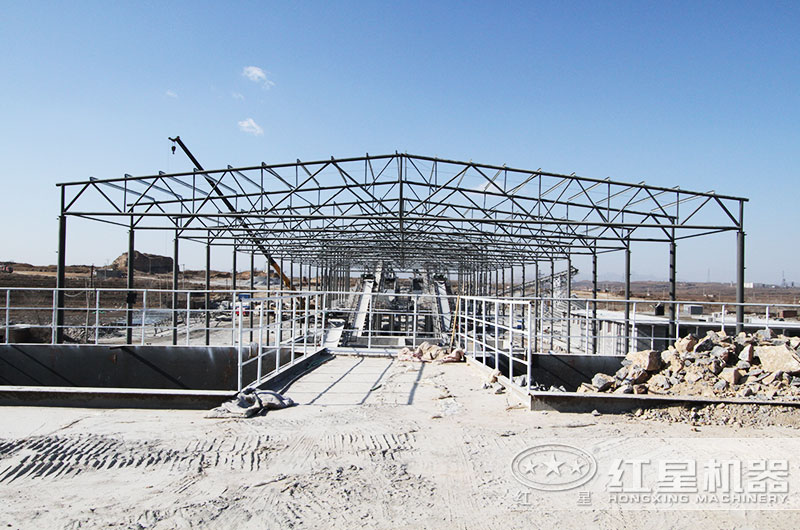 機制砂生產現場搭設 機制砂生產現場搭設