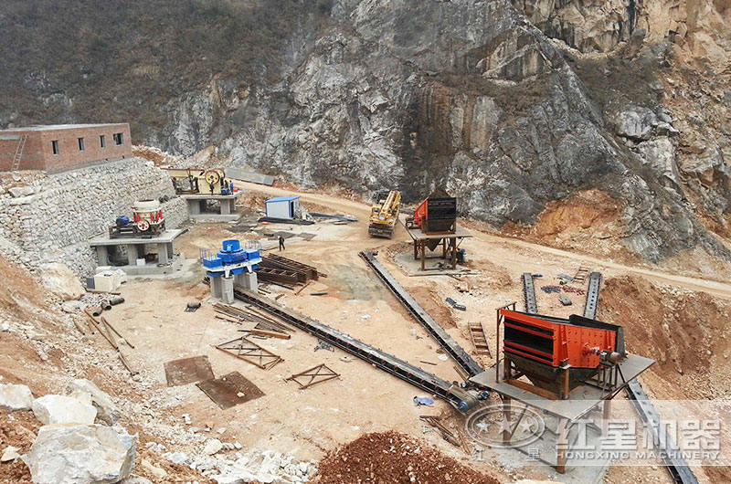 紅星技術人員現場指導山西用戶安裝制砂生產線 紅星技術人員現場指導山西用戶安裝制砂生產線