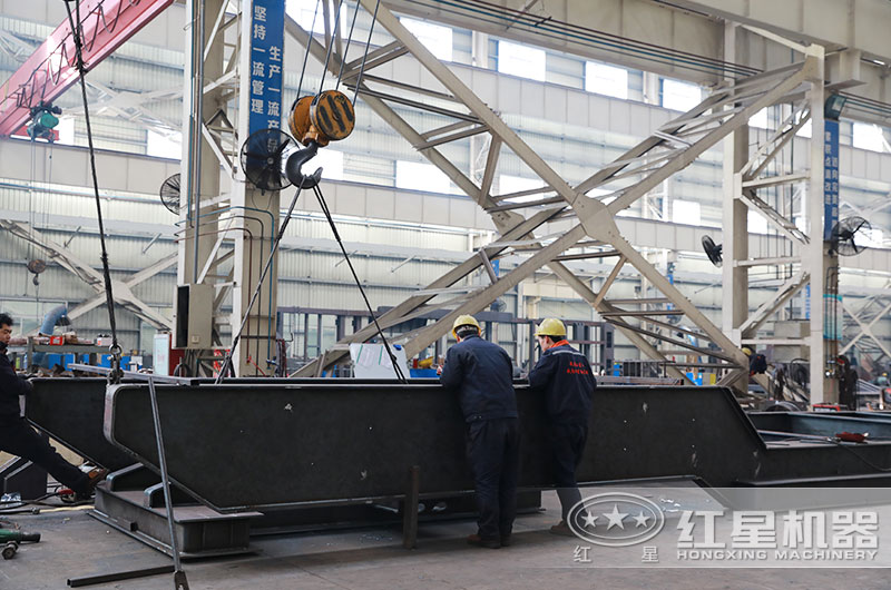 大型設備移動機架生產車間 大型設備移動機架生產車間