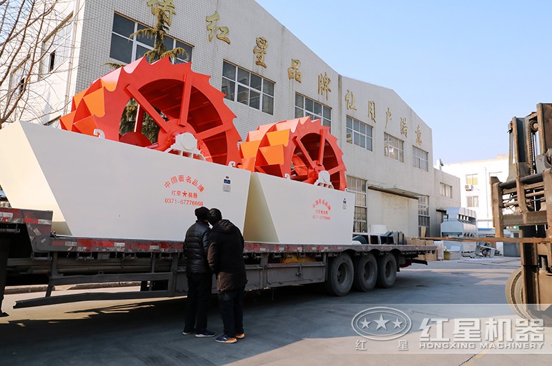 輪式洗砂機裝車發貨 輪式洗砂機裝車發貨