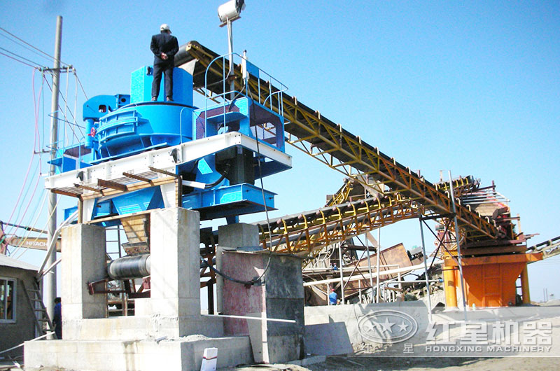 機制沙生產現場 機制沙生產現場