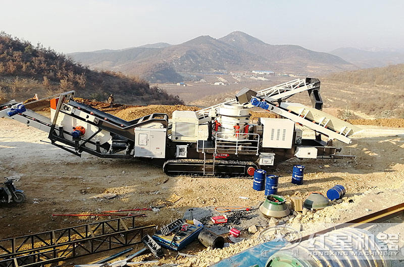 履帶移動式石子破碎機