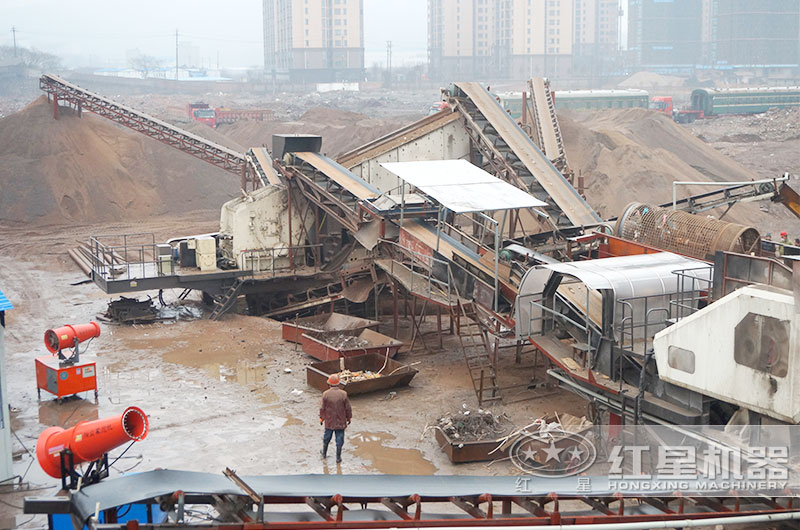 湖南株洲時產200噸環保建筑垃圾破碎全局圖 湖南株洲時產200噸環保建筑垃圾破碎全局圖