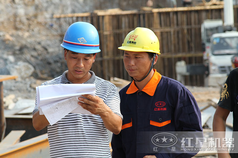 紅星技術經理現場指導用戶安裝調試