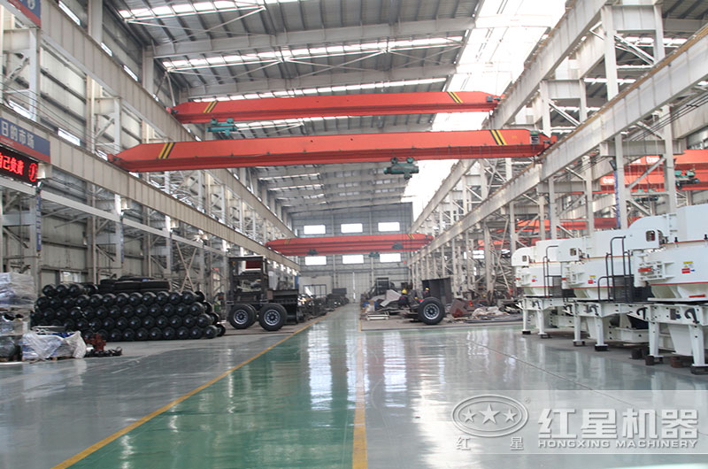 紅星機器廠家環保制沙設備生產車間