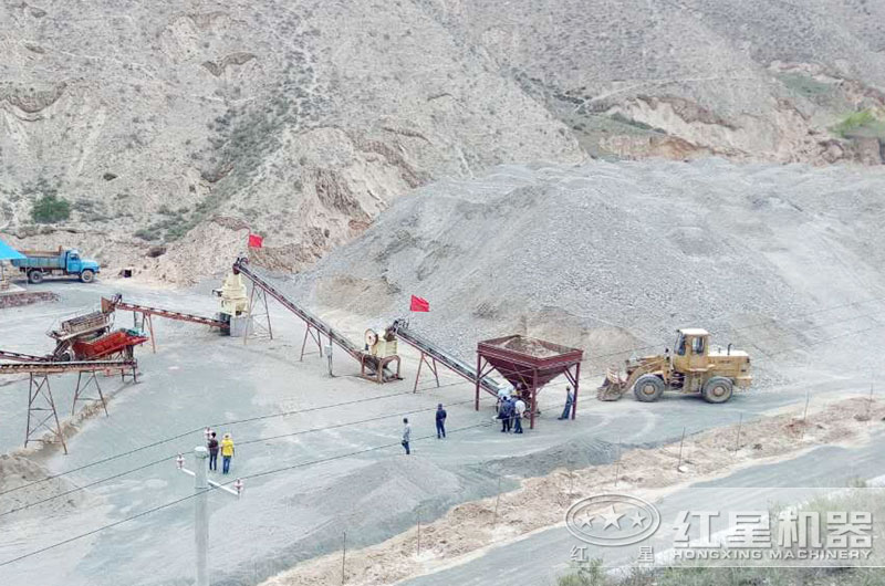 大批量人造沙子生產中