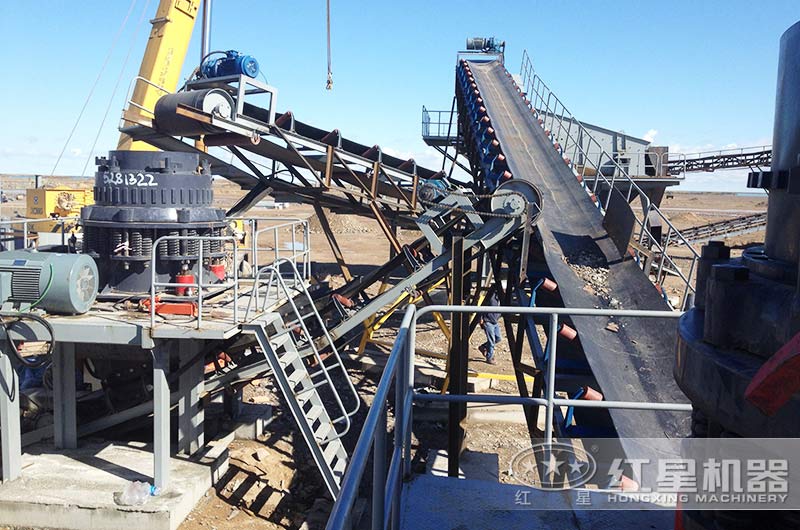 石灰石破碎生產線客戶現場一 石灰石破碎生產線客戶現場一