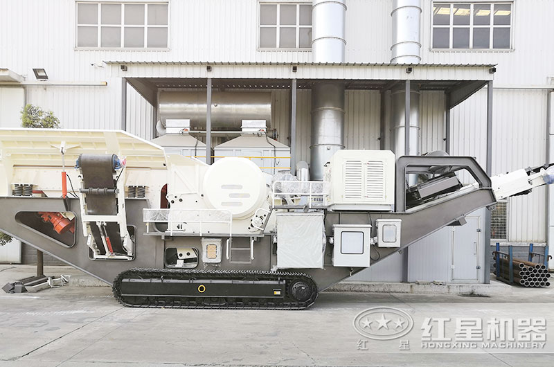 石子生產現場告訴您，履帶移動三機破碎效果是多么好