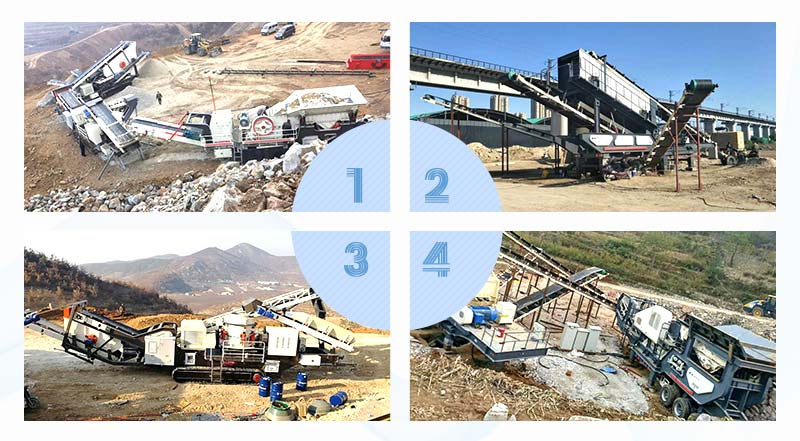 不同生產環境下移動碎石機生產現場 不同生產環境下移動碎石機生產現場