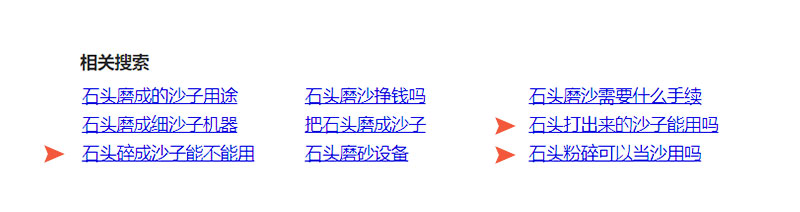 來自百度石頭磨沙相關搜索截圖