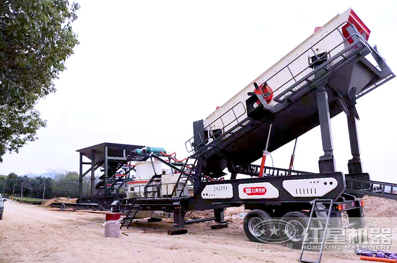 可移動煤矸石制砂機多少錢一套？山西現場視頻展示