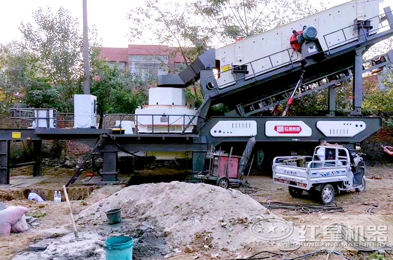 移動制沙機現場生產高品質機制砂 移動制沙機現場生產高品質機制砂