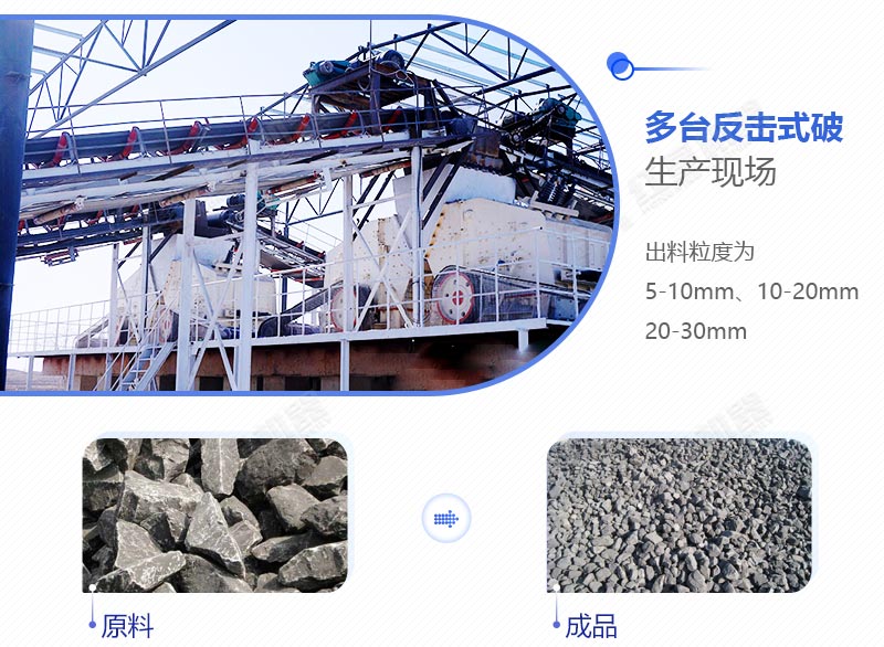 多臺反擊破聯機作業現場 多臺反擊破聯機作業現場