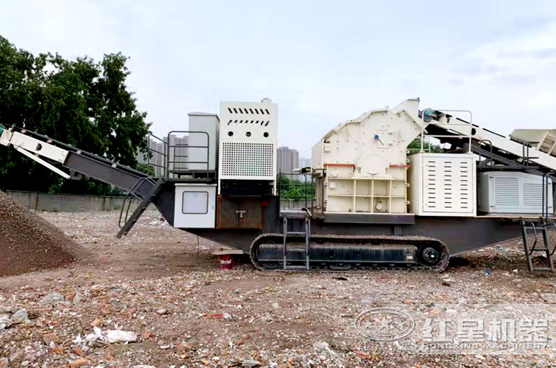 移動細碎機制砂生產現場 移動細碎機制砂生產現場