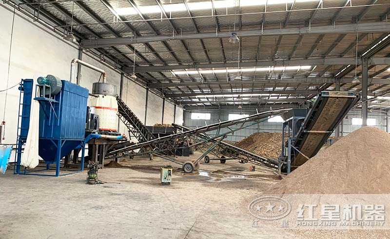 客戶中小型復合式破碎機生產現場