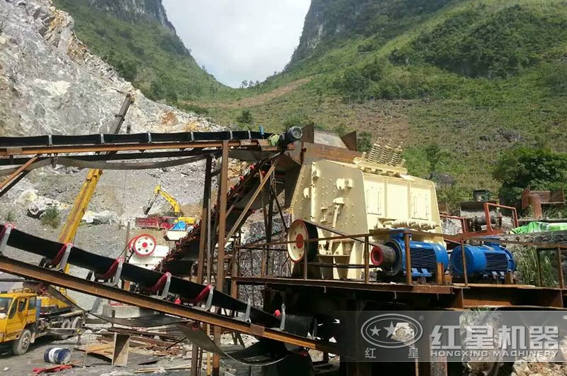 固定生產模式的青石生產線 固定生產模式的青石生產線