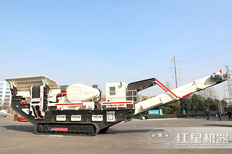 可隨意翻轉折疊的移動式建筑垃圾粉碎機實拍 可隨意翻轉折疊的移動式建筑垃圾粉碎機實拍