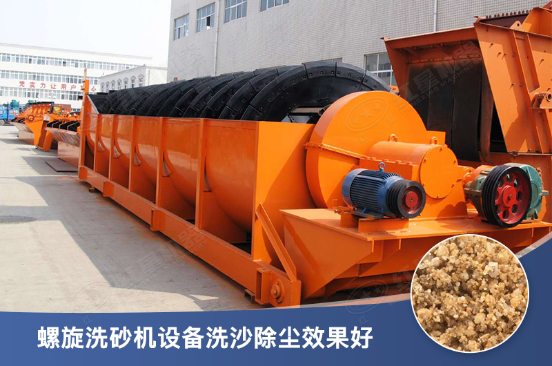 螺旋洗砂機設備每小時產量多少，型號有哪些？
