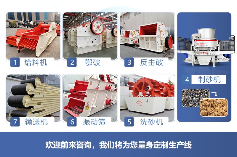 機制砂生產線流程，紅星可在線定制搭配生產線