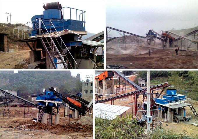 砂石料制砂機現場展示